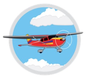Logo-vliegtuig